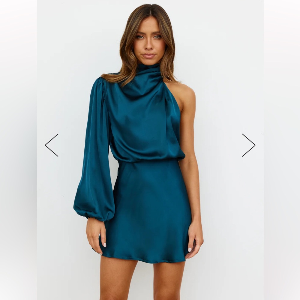 NWT Hello Molly MEET TONIGHT DRESS TEAL